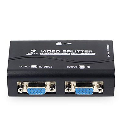 Davitu Electrical Equipments Supplies - vga distributor 1 into 2 out, split screen high-definition video 1 into 2 out, TV 1 into 2 divider