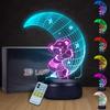 Lovely Moon Bear Lamp 3D Visual Moon Bear LED Nightlight Touch Switch and Remote Control Moon Bear Desk Lamp 7 Changing Colors Kids Lamp with USB Charger or Battery Base Best Gift for your Kids view 1