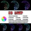 Lovely Moon Bear Lamp 3D Visual Moon Bear LED Nightlight Touch Switch and Remote Control Moon Bear Desk Lamp 7 Changing Colors Kids Lamp with USB Charger or Battery Base Best Gift for your Kids view 2