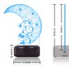 Lovely Moon Bear Lamp 3D Visual Moon Bear LED Nightlight Touch Switch and Remote Control Moon Bear Desk Lamp 7 Changing Colors Kids Lamp with USB Charger or Battery Base Best Gift for your Kids view 4
