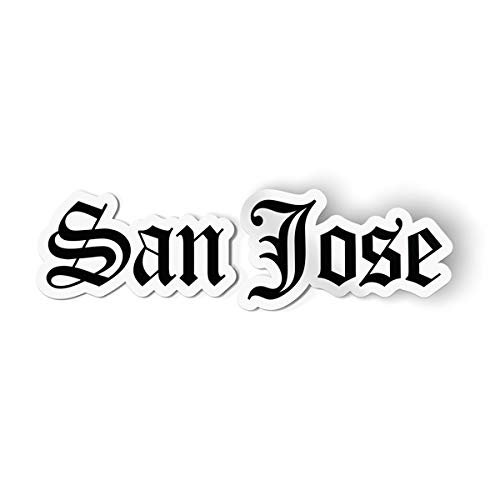 San Jose Vinyl Sticker Decal, 5 inch