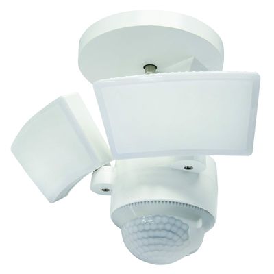 IQ AMERICA LED Outdoor Motion Sensor Security Floodlight  1100 Lumens, 180 Detection, Weatherproof Design, Versatile Eave or Wall Mounting, Exit Detection, Rotatable Sensor