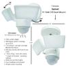 IQ AMERICA LED Outdoor Motion Sensor Security Floodlight  1100 Lumens, 180 Detection, Weatherproof Design, Versatile Eave or Wall Mounting, Exit Detection, Rotatable Sensor view 2