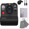 Polaroid Gen 2 Now I-Type Instant Film Camera - Black Bundle with a B&W i-Type Film Pack (8 Instant Photos) and a Cleaning Cloth view 1