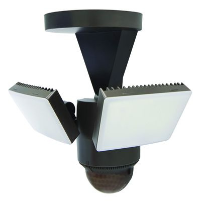 IQ America LED Outdoor Motion Sensor Security Floodlight  1100 Lumens, 180 Detection, Weatherproof Design, Versatile Eave or Wall Mounting, Exit Detection, Rotatable Sensor BZ