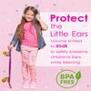 FosPower Kids Headphones with LED Cat Ears (85dB Safe Volume Limit), 3.5mm Soft On-Ear Wired Headphones with Tangle-Free Laced Cables for iPad/Tablet/School/Travel - Teal/Light Purple view 4