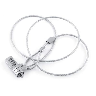 Diydeg Laptop Combination Security Lock Cable Chain Theft Deterrent Laptop Lock Cable Lock Cable 4 Digit Password Desktops for Notebooks