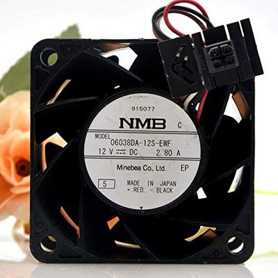 06038DA-12S-EWF 12V 2.80A 60mm L 60mm W38mm H Gale Volume Cooling Fan