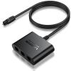 LiNKFOR Optical Cable Splitter 1x3 SPDIF Toslink with 1PCS Optical Audio Cable Toslink Splitter 1 in 3 Out Support LPCM 2.0 DTS Dolby-AC3 Compatible with PS3 DVD HDTV STB Etc view 1