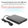 3.5 Floppy Disk Reader, Portable 3.5 USB External Floppy Drive External Removable 3.5-Inch PC Floppy Drive Card Reader for view 4