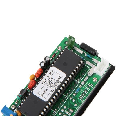 High Accuracy DC Voltmeter 3 1/2 Digital Panel Meter with Red LED,5135A DC5V (DC500mV/DC1V/DC2V), Voltmeter