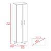 Tuhome Nala Tall Pantry Cabinet, 71.3" Freestanding Kitchen Pantry Storage Cabinet with 2 Doors and 5 Shelves, Engineered Wood, Pantry Organizers and Storage for Kitchen, Laundry, Garage view 3