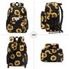 abshoo Classical Basic Womens Sunflower School Backpack For Teen Girls Water Resistant College Bookbag (Sunflower Black) view 2