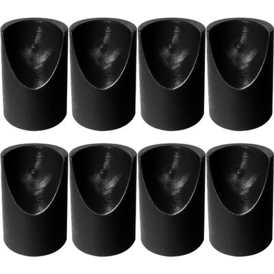 Gluposti Folding Chair V-Tip Stabilizer Caps, 7/8 Inch, Black, 8 Pack