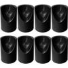 Gluposti Folding Chair V-Tip Stabilizer Caps, 7/8 Inch, Black, 8 Pack view 1