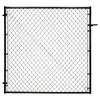 Adjust-A-Gate Adjustable Chain Link Square Corner Complete Gate Kit, Fit-Right, Black, 6'H view 1