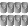 Gluposti Folding Chair V-Tip Stabilizer Caps, 7/8 Inch, Gray, 8 Pack view 1
