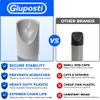 Gluposti Folding Chair V-Tip Stabilizer Caps, 7/8 Inch, Gray, 8 Pack view 4