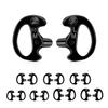 Zeadio 8-Pair Pro-Grade Covert Surveillance Earbud, Replacement Ear Insert, Silicon Earmold Earplug for Two-Way Radio Earpiece Audio Coil Tube, Compatible with Motorola/Kenwood (16pcs, Black) view 1