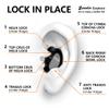 Zeadio 8-Pair Pro-Grade Covert Surveillance Earbud, Replacement Ear Insert, Silicon Earmold Earplug for Two-Way Radio Earpiece Audio Coil Tube, Compatible with Motorola/Kenwood (16pcs, Black) view 2