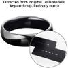 COLMO Tesla Smart Ring Tesla Key Ring Accessories Key Card Model Y Key Fob Replacement Ceramic RFID Smart Ring for Man and Woman Tesla Model 3 Accessories Fast Delivery (US11, Black Nologo-7mm) view 3