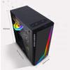 HDYD ATX Case,Mid-Tower PC Gaming Case ATX/M-ATX/ITX - Front I/O USB 3.0 Port - Fully Transparent Side Panels - 4 Fan Position - Water Cooling Ready view 2