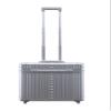 All Aluminum Lightweight 17 Premium Two Wheels Pilot Business Laptop Travel Luggage, Catalog Case with Laptop Sleeve and Built-In Removable Dividers, Rolling Laptop Bag for Men and Women (Platinum) view 2