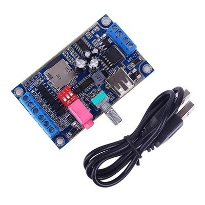 DONGKER MY-F1090 Voice Playback Module,DC 12V-24V Music Voice Module with Volume Adjuster & a 128M Capacity tf-Card Sound Playback Board