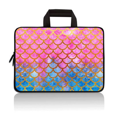 11" 11.6" 12" 12.1" 12.5 Inch Laptop Carrying Bag Case Notebook Ultrabook Bag Tablet Cover Neoprene Sleeve Briefcase Bag Compatible with Samsung Google Acer HP DELL Asus(Mermaid Scale)