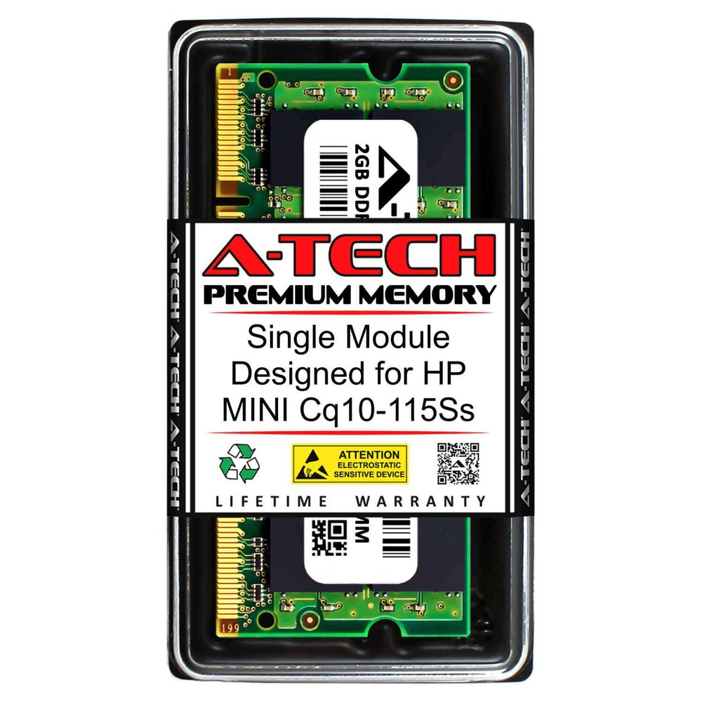 A-Tech 2GB RAM for HP MINI CQ10-115SS | DDR2 800MHz SODIMM PC2-6400 200-Pin Non-ECC Memory Upgrade Module