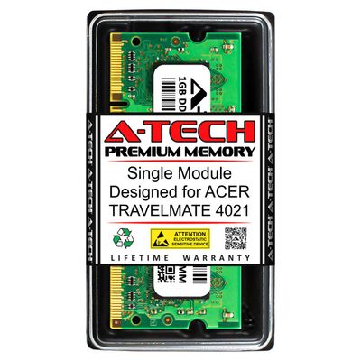 A-Tech 1GB RAM for ACER TRAVELMATE 4021 | DDR2 667MHz SODIMM PC2-5300 200-Pin Non-ECC Memory Upgrade Module