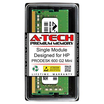 A-Tech 4GB RAM for HP PRODESK 600 G2 MINI | DDR4 2400MHz SODIMM PC4-19200 260-Pin Non-ECC Memory Upgrade Module