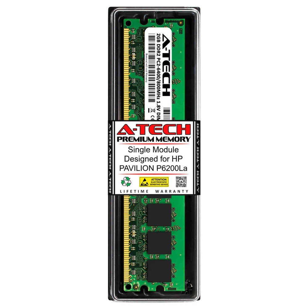 A-Tech 2GB RAM for HP Pavilion P6200LA | DDR2 800MHz DIMM PC2-6400 240-Pin Non-ECC UDIMM Memory Upgrade Module