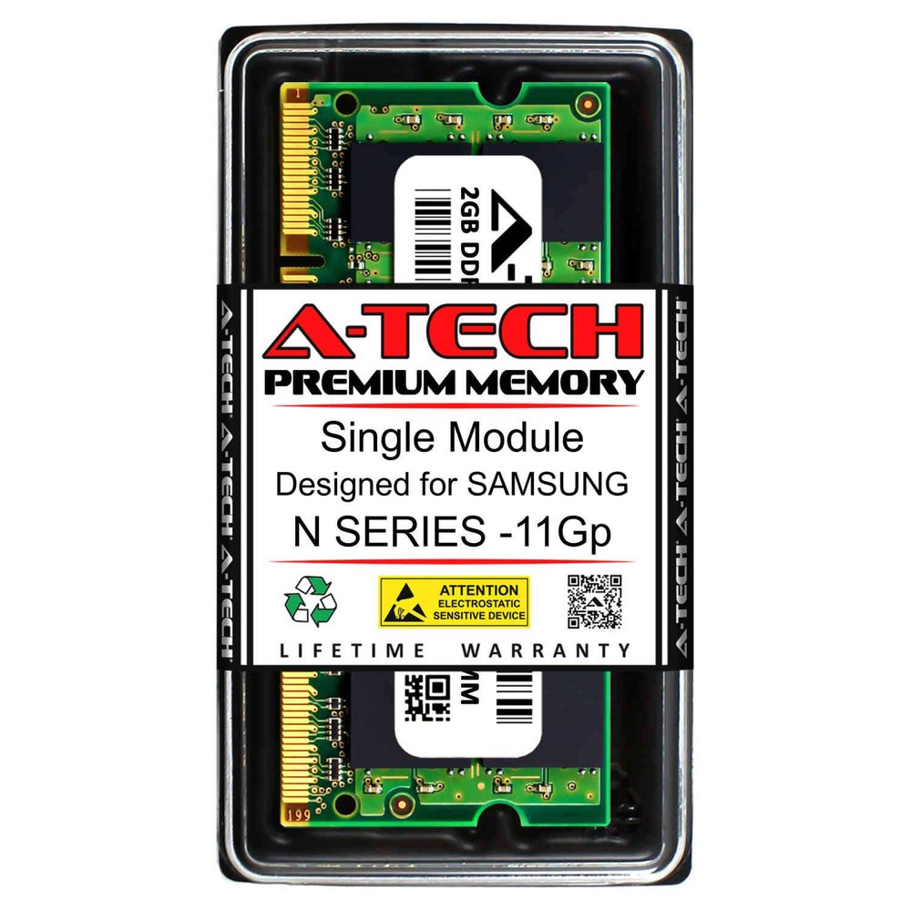 A-Tech 2GB RAM for Samsung N Series -11GP | DDR2 800MHz SODIMM PC2-6400 200-Pin Non-ECC Memory Upgrade Module