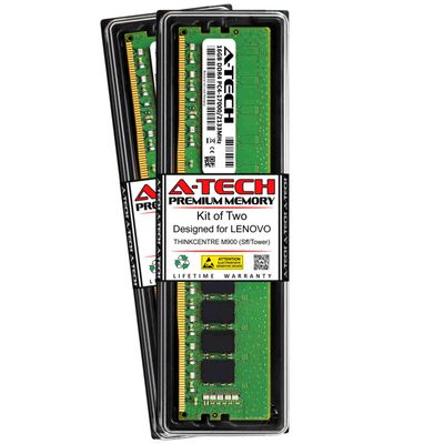 A-Tech 32GB (2 x 16GB) RAM for Lenovo THINKCENTRE M900 (SFF/Tower) | DDR4 2133MHz DIMM PC4-17000 288-Pin Non-ECC UDIMM Memory Upgrade Kit