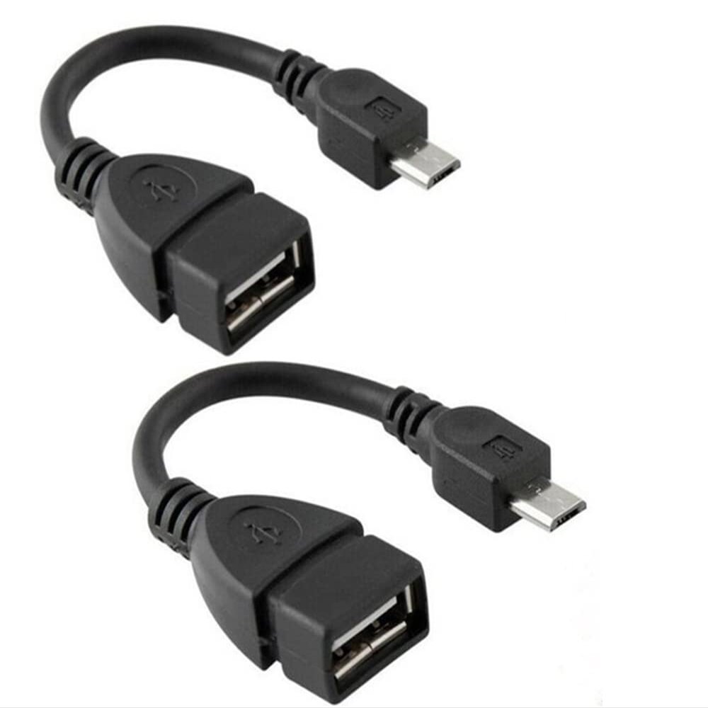 Micro USB to OTG Works with Alcatel OneTouch POP D5 Direct On-The-Go Connection Kit and Cable Adapter! (Black)