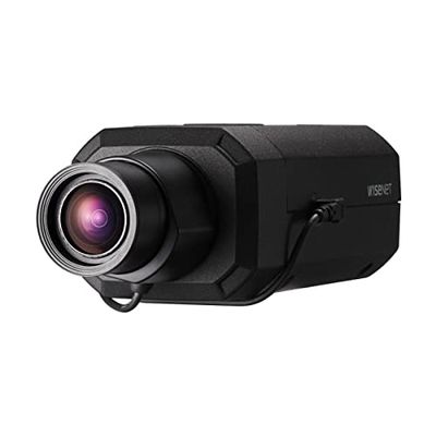 HANWHA TECHWIN XNB-9002 8MP/4K WDR Network Microphone Box Camera with 2.8~8.4mm(3X) Motorized varifocal Lens, RJ45 Connection, Black/Aluminum