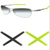 Mryok 2 Pair Replacement Earsocks Kits for Oakley Crosshair S - Green & Black view 1