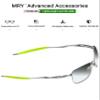 Mryok 2 Pair Replacement Earsocks Kits for Oakley Crosshair S - Green & Black view 2