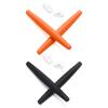 Mryok 2 Pair Replacement Earsocks Nosepieces Kits for Oakley Half Wire 2.0 - Orange & Black view 1