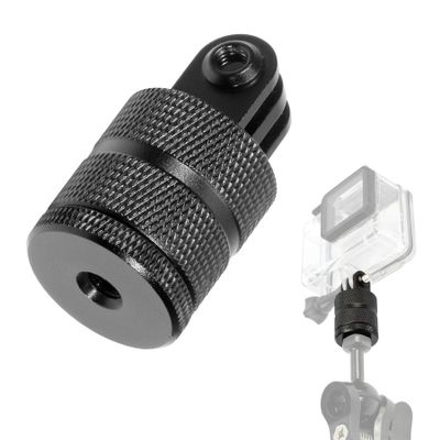 360 Degree Rotation Tripod Mount Adapter, Aluminum 1/4 inch 20 Camera Mount Compatible with GoPro 13/12 Black,Hero10/ 9/8/ 7/6/ 5/ Series,DJI, XiaoYi and Other Standard 1/4 Accessories