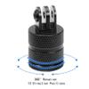 360 Degree Rotation Tripod Mount Adapter, Aluminum 1/4 inch 20 Camera Mount Compatible with GoPro 13/12 Black,Hero10/ 9/8/ 7/6/ 5/ Series,DJI, XiaoYi and Other Standard 1/4 Accessories view 3