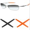Mryok 2 Pair Replacement Earsocks Kits for Oakley Crosshair 1.0 - Orange & Black view 1