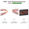 Mryok 2 Pair Replacement Earsocks Kits for Oakley Crosshair 1.0 - Orange & Black view 4