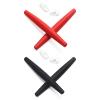 Mryok 2 Pair Replacement Earsocks Nosepieces Kits for Oakley Crosshair S - Red & Black view 1