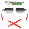 Mryok 2 Pair Replacement Earsocks for Oakley Whisker/Square Whisker/Juliet/Big Square Wire/A Wire Sunglass - Red & Black view 2