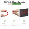 Mryok 2 Pair Replacement Earsocks for Oakley Whisker/Square Whisker/Juliet/Big Square Wire/A Wire Sunglass - Red & Black view 4