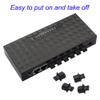 50PCS RJ45 Anti Dust Cover Cap Protector Protects Ethernet Hub Port by FENGQLONG (Black-Large) view 2
