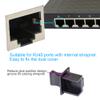 50PCS RJ45 Anti Dust Cover Cap Protector Protects Ethernet Hub Port by FENGQLONG (Black-Large) view 4