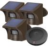 eMACROS Solar Wireless Driveway Alarm  1/2 Mile Long Range Motion Sensor for Long Driveways, Homes & Large Properties, Outdoor Weatherproof Security Alert System (1 Base Station with 3 Sensors) view 1